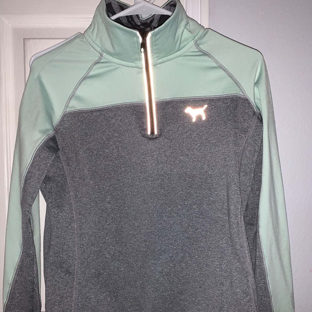 Pink half zip up jacket